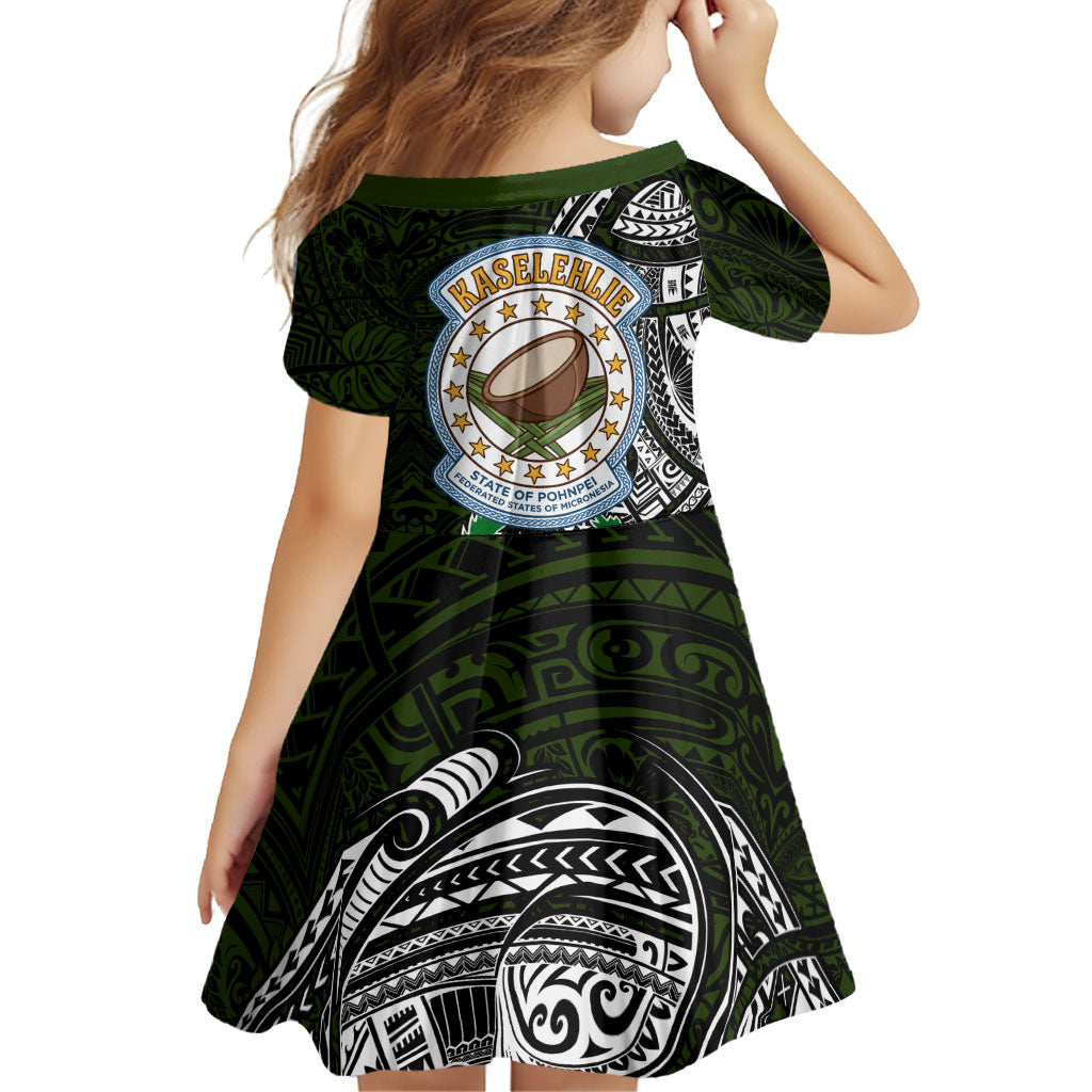 Pohnpei Federated States Of Micronesia Family Matching Mermaid Dress and Hawaiian Shirt Polynesian Tribal Heritage Art With Kaselehlie State Seal
