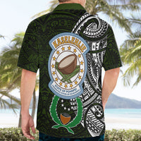 Pohnpei Federated States Of Micronesia Hawaiian Shirt Polynesian Tribal Heritage Art With Kaselehlie State Seal