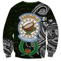 Pohnpei Federated States Of Micronesia Sweatshirt Polynesian Tribal Heritage Art With Kaselehlie State Seal