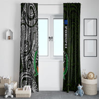 Pohnpei Federated States Of Micronesia Window Curtain Polynesian Tribal Heritage Art With Kaselehlie State Seal