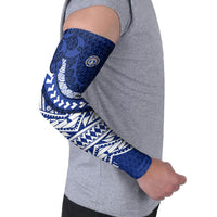 Northern Mariana Islands Saipan Arm Sleeves Polynesian Tribal Pattern - Commonwealth Seal Art