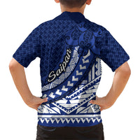 Northern Mariana Islands Saipan Family Matching Mermaid Dress and Hawaiian Shirt Polynesian Tribal Pattern - Commonwealth Seal Art