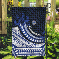 Northern Mariana Islands Saipan Garden Flag Polynesian Tribal Pattern - Commonwealth Seal Art
