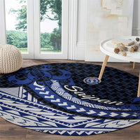 Northern Mariana Islands Saipan Round Carpet Polynesian Tribal Pattern - Commonwealth Seal Art TS04 - Polynesian Pride
