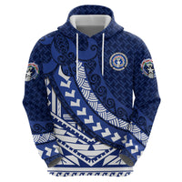 Northern Mariana Islands Saipan Zip Hoodie Polynesian Tribal Pattern - Commonwealth Seal Art TS04 - Polynesian Pride