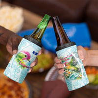 Saipan CMNI 4 in 1 Can Cooler Tumbler Polynesian Northern Mariana Islands Fruit Dove Watercolor TS04 - Polynesian Pride