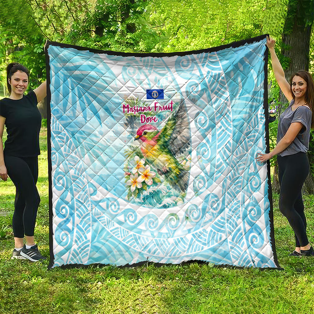Saipan CMNI Quilt Polynesian Northern Mariana Islands Fruit Dove Watercolor TS04 - Polynesian Pride