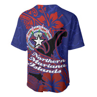 Saipan Northern Mariana Islands Baseball Jersey Polynesian Tribal Tattoo Art With Hibiscus Flowers And Seal TS04 - Polynesian Pride