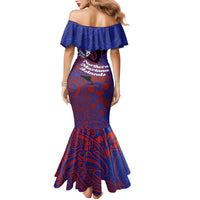 Saipan Northern Mariana Islands Family Matching Mermaid Dress and Hawaiian Shirt Polynesian Tribal Tattoo Art With Hibiscus Flowers And Seal TS04 - Polynesian Pride