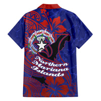 Saipan Northern Mariana Islands Family Matching Off The Shoulder Long Sleeve Dress and Hawaiian Shirt Polynesian Tribal Tattoo Art With Hibiscus Flowers And Seal TS04 - Polynesian Pride