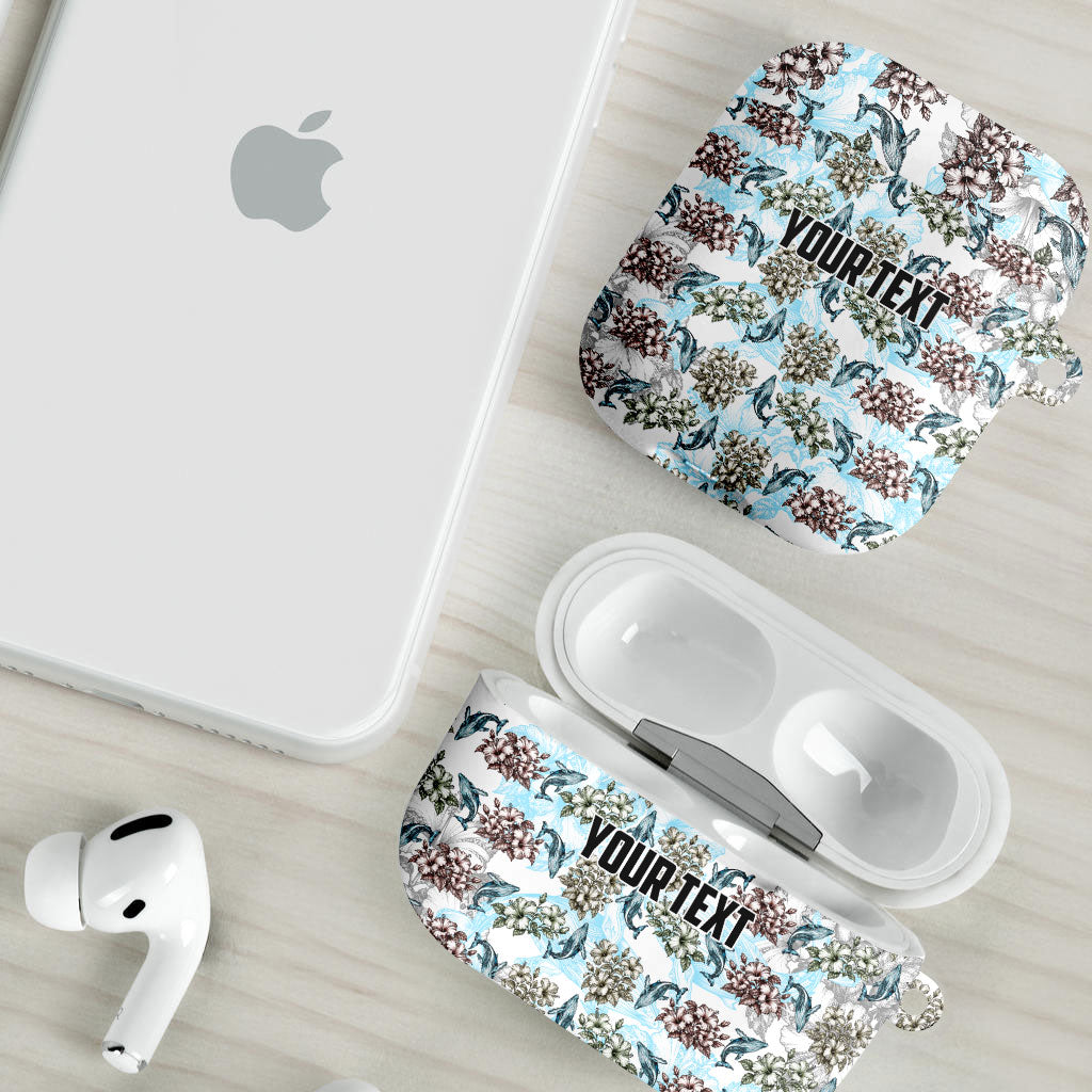 Personalized Masefau American Samoa AirPods Case Vintage Whale Hibiscus Ocean Waves TS04 - Polynesian Pride
