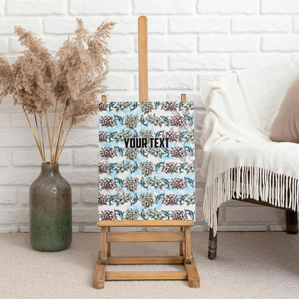 Personalized Masefau American Samoa Canvas Wall Art Vintage Whale Hibiscus Ocean Waves TS04 - Polynesian Pride