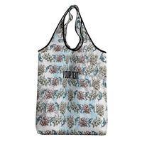 Personalized Masefau American Samoa Grocery Bag Vintage Whale Hibiscus Ocean Waves TS04 - Polynesian Pride