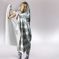 Personalized Masefau American Samoa Hooded Blanket Vintage Whale Hibiscus Ocean Waves TS04 - Polynesian Pride