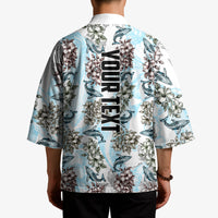 Personalized Masefau American Samoa Kimono Vintage Whale Hibiscus Ocean Waves TS04 - Polynesian Pride