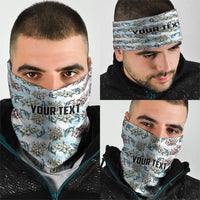 Personalized Masefau American Samoa Neck Gaiter Vintage Whale Hibiscus Ocean Waves TS04 - Polynesian Pride