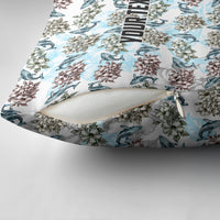 Personalized Masefau American Samoa Pillow Cover Vintage Whale Hibiscus Ocean Waves TS04 - Polynesian Pride