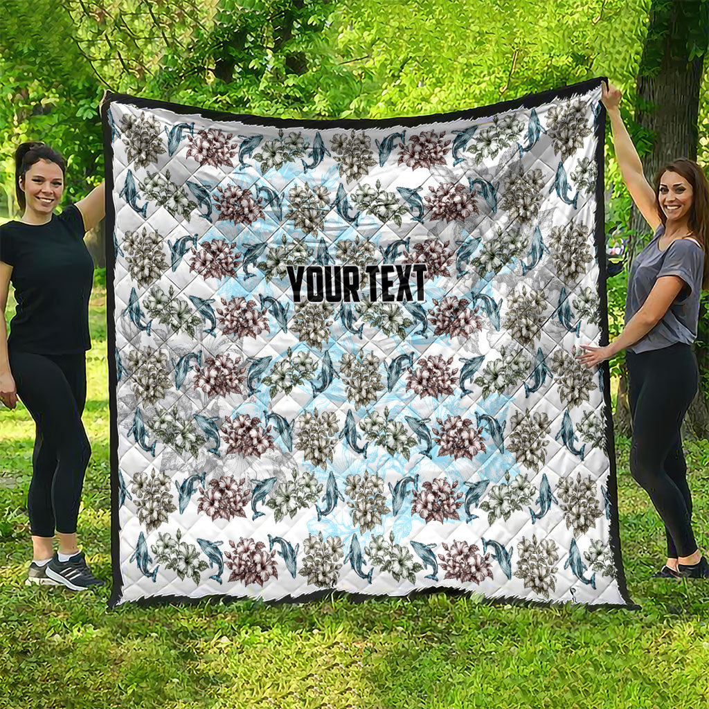 Personalized Masefau American Samoa Quilt Vintage Whale Hibiscus Ocean Waves TS04 - Polynesian Pride