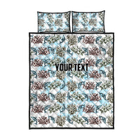 Personalized Masefau American Samoa Quilt Bed Set Vintage Whale Hibiscus Ocean Waves TS04 - Polynesian Pride