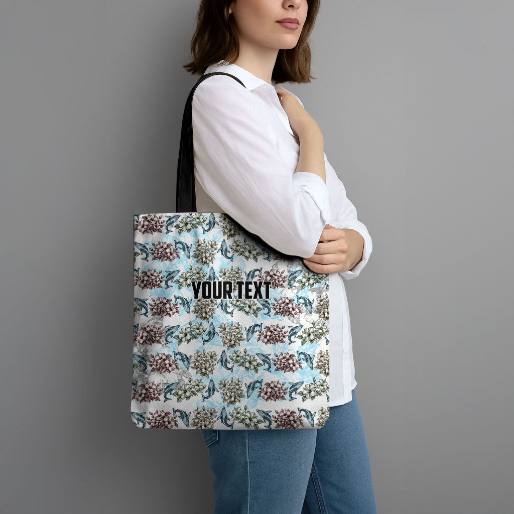 Personalized Masefau American Samoa Tote Bag Vintage Whale Hibiscus Ocean Waves TS04 - Polynesian Pride
