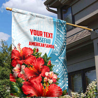 Personalized American Samoa Masefau Garden Flag Hibiscus Tropical Floral Whale Polynesian Tribal Pattern TS04 - Polynesian Pride
