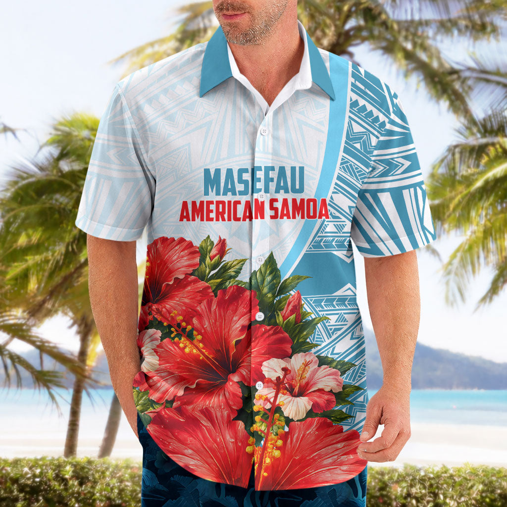 Personalized American Samoa Masefau Hawaiian Shirt Hibiscus Tropical Floral Whale Polynesian Tribal Pattern TS04 - Polynesian Pride