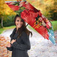 Personalized American Samoa Masefau Umbrella Hibiscus Tropical Floral Whale Polynesian Tribal Pattern TS04 - Polynesian Pride
