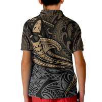 Polynesian Kid Polo Shirt Hammerhead Shark Tribal Pattern TS04 - Polynesian Pride
