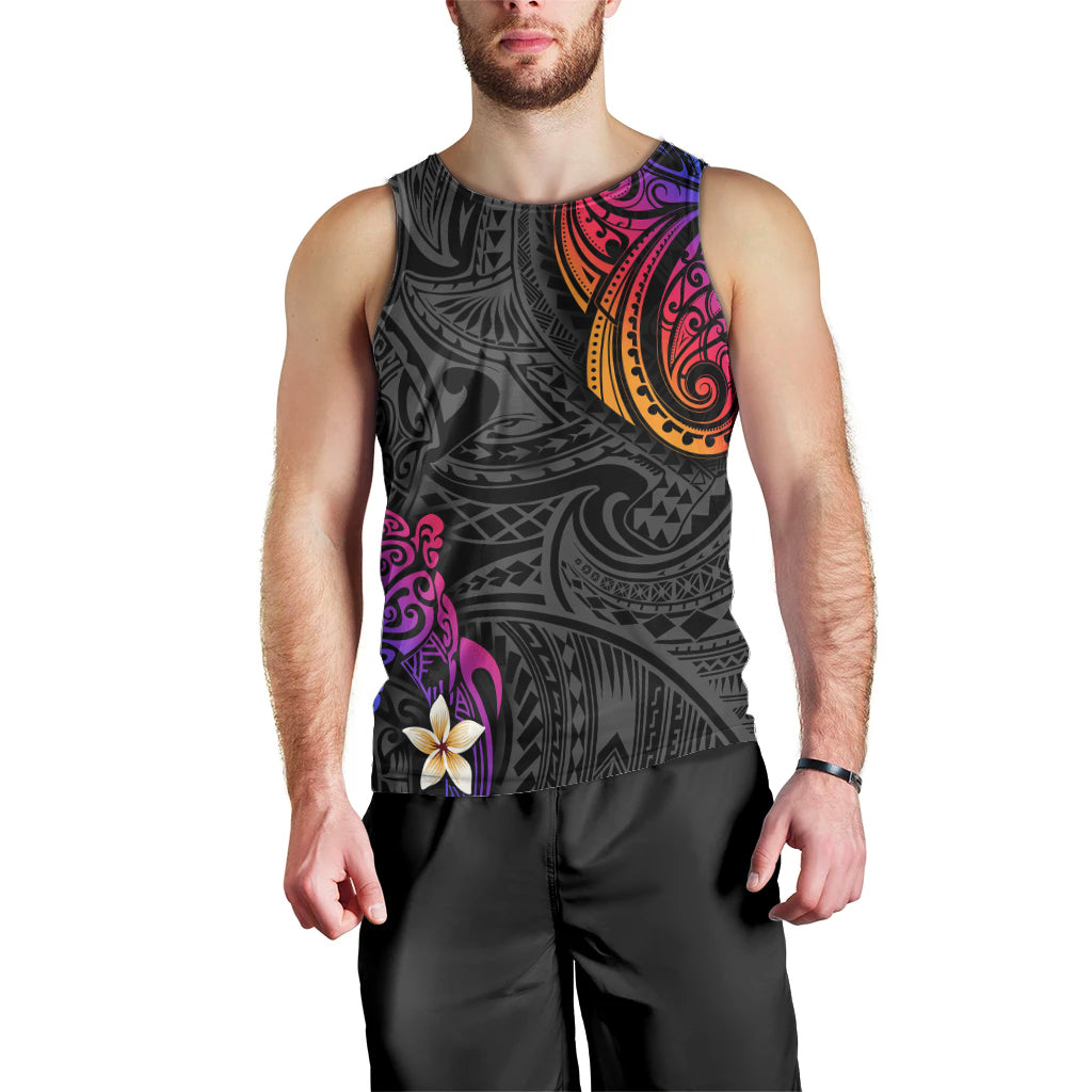 Turtle and Plumeria - Polynesian Men Tank Top TS04 - Polynesian Pride
