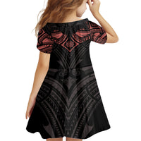 Feminine Polynesian Family Matching Long Sleeve Bodycon Dress and Hawaiian Shirt Mandala Tattoo Style TS04 - Polynesian Pride