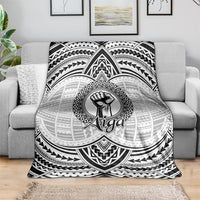 Aiga Samoa Raised Fist Blanket Polynesian Tribal Tattoo Art Family Pride TS04 - Polynesian Pride
