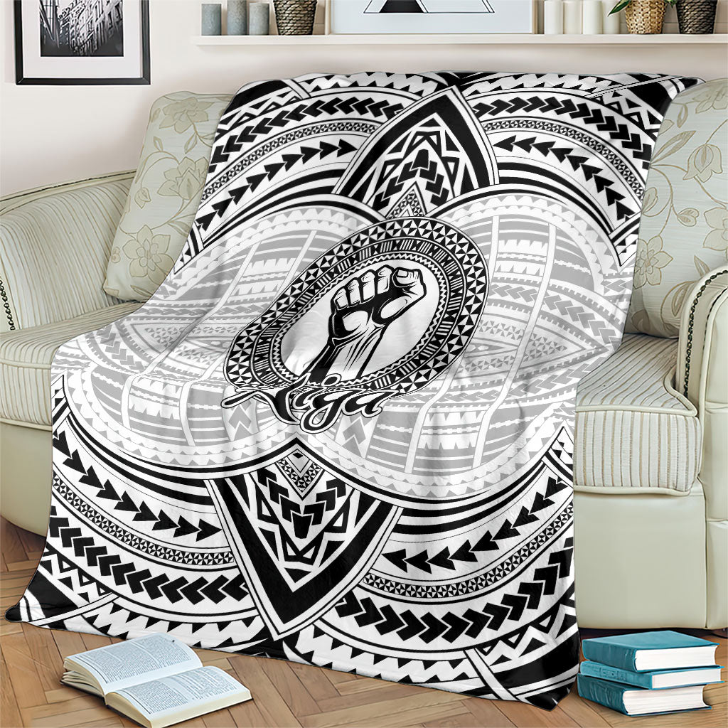 Aiga Samoa Raised Fist Blanket Polynesian Tribal Tattoo Art Family Pride TS04 - Polynesian Pride
