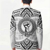 Aiga Samoa Raised Fist Blazer Polynesian Tribal Tattoo Art Family Pride TS04 - Polynesian Pride