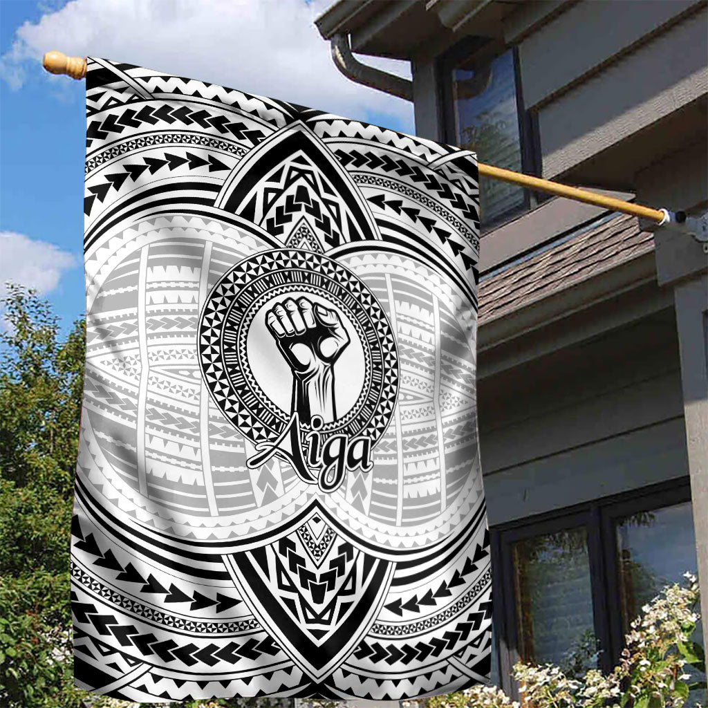 Aiga Samoa Raised Fist Garden Flag Polynesian Tribal Tattoo Art Family Pride TS04 - Polynesian Pride