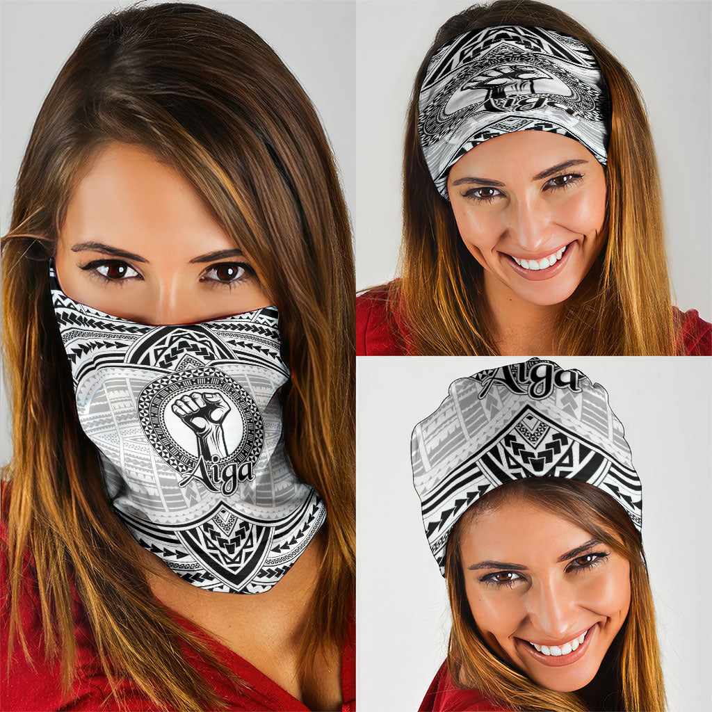 Aiga Samoa Raised Fist Neck Gaiter Polynesian Tribal Tattoo Art Family Pride TS04 - Polynesian Pride