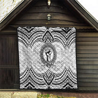 Aiga Samoa Raised Fist Quilt Polynesian Tribal Tattoo Art Family Pride TS04 - Polynesian Pride