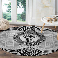 Aiga Samoa Raised Fist Round Carpet Polynesian Tribal Tattoo Art Family Pride TS04 - Polynesian Pride