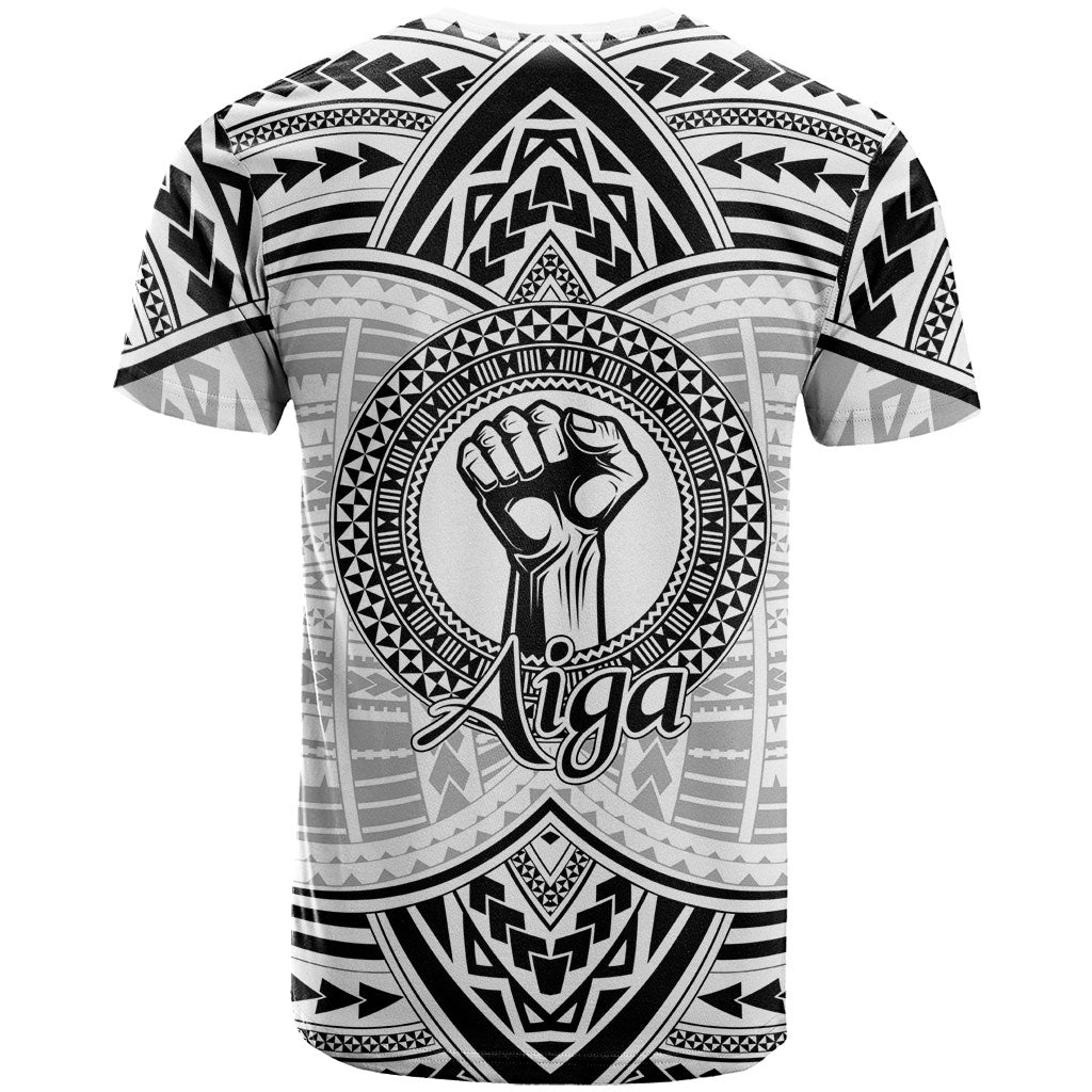 Aiga Samoa Raised Fist T Shirt Polynesian Tribal Tattoo Art Family Pride TS04 - Polynesian Pride