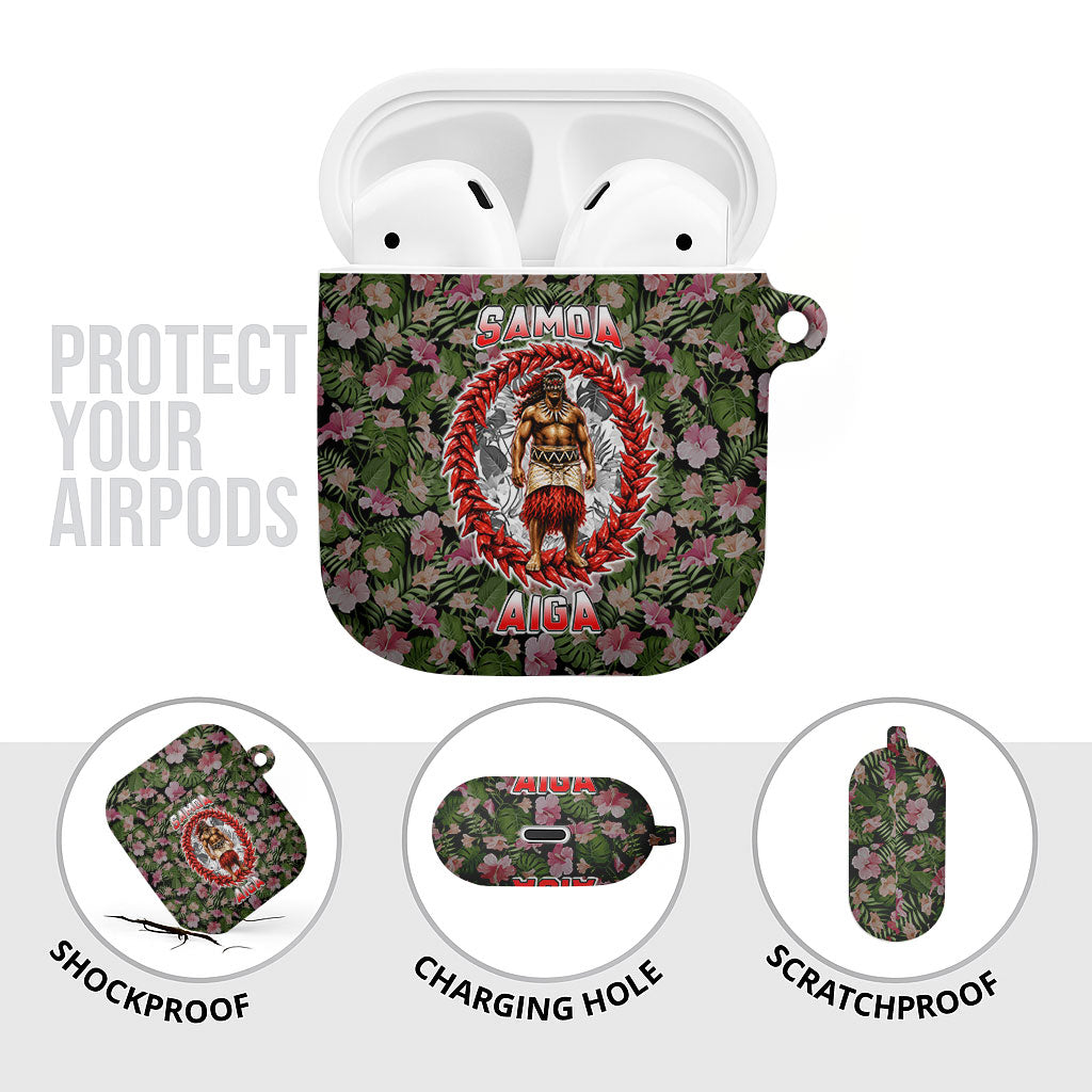 Samoa Aiga Polynesian AirPods Case Tropical Floral Hibiscus Pattern Island Heritage TS04 - Polynesian Pride