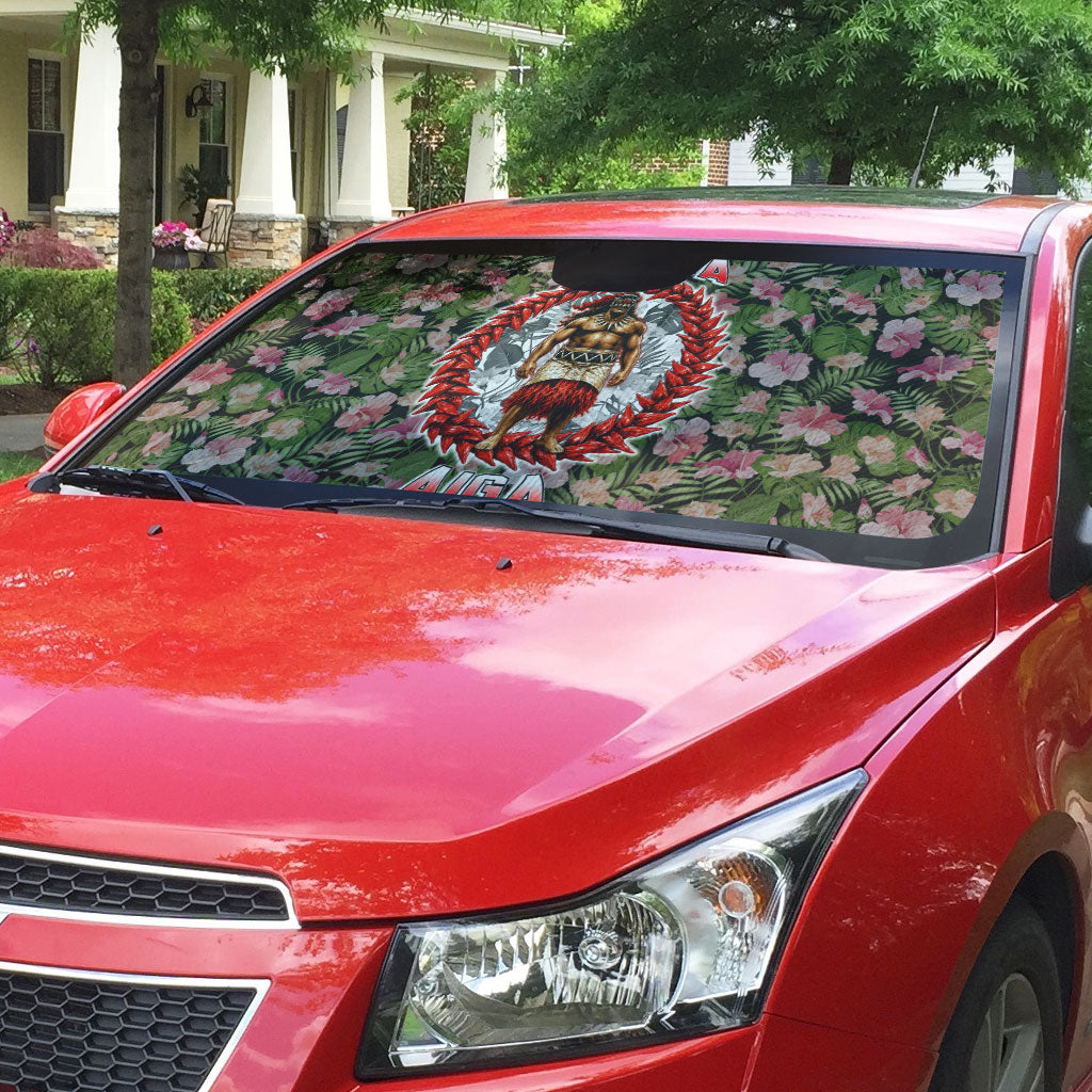 Samoa Aiga Polynesian Auto Sun Shade Tropical Floral Hibiscus Pattern Island Heritage TS04 - Polynesian Pride