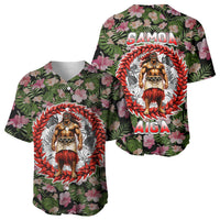 Samoa Aiga Polynesian Baseball Jersey Tropical Floral Hibiscus Pattern Island Heritage TS04 - Polynesian Pride