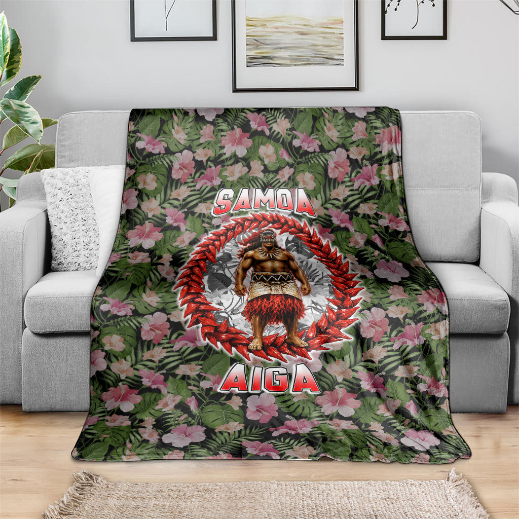 Samoa Aiga Polynesian Blanket Tropical Floral Hibiscus Pattern Island Heritage TS04 - Polynesian Pride