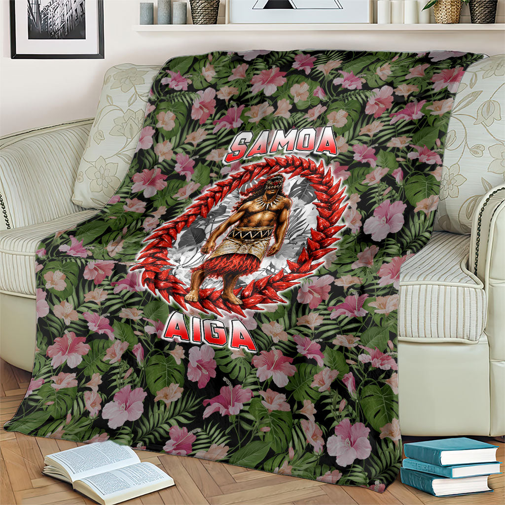 Samoa Aiga Polynesian Blanket Tropical Floral Hibiscus Pattern Island Heritage TS04 - Polynesian Pride