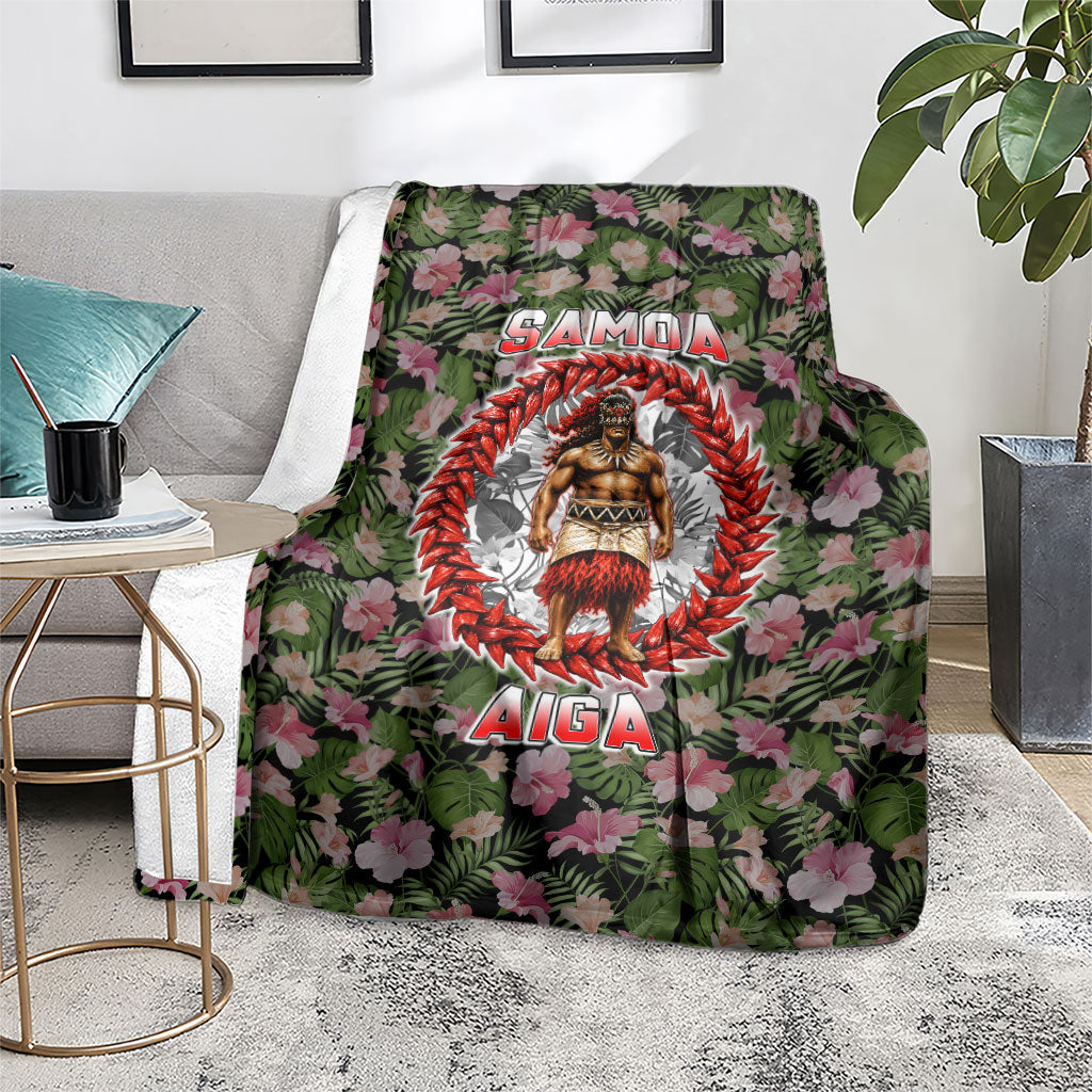 Samoa Aiga Polynesian Blanket Tropical Floral Hibiscus Pattern Island Heritage TS04 - Polynesian Pride