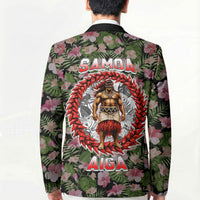 Samoa Aiga Polynesian Blazer Tropical Floral Hibiscus Pattern Island Heritage TS04 - Polynesian Pride