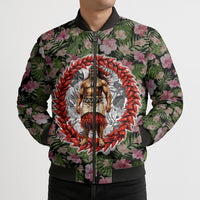 Samoa Aiga Polynesian Bomber Puffer Jacket Tropical Floral Hibiscus Pattern Island Heritage TS04 - Polynesian Pride