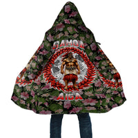 Samoa Aiga Polynesian Cloak Tropical Floral Hibiscus Pattern Island Heritage TS04 Unisex Green Red - Polynesian Pride