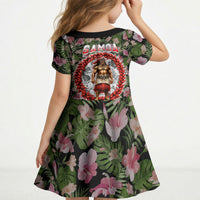 Samoa Aiga Polynesian Kid Short Sleeve Dress Tropical Floral Hibiscus Pattern Island Heritage TS04 - Polynesian Pride