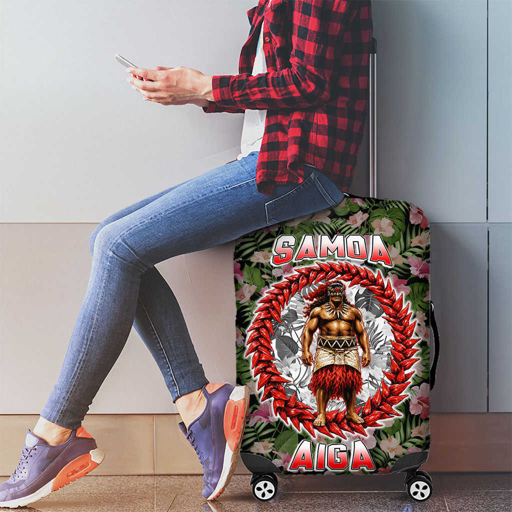 Samoa Aiga Polynesian Luggage Cover Tropical Floral Hibiscus Pattern Island Heritage TS04 - Polynesian Pride