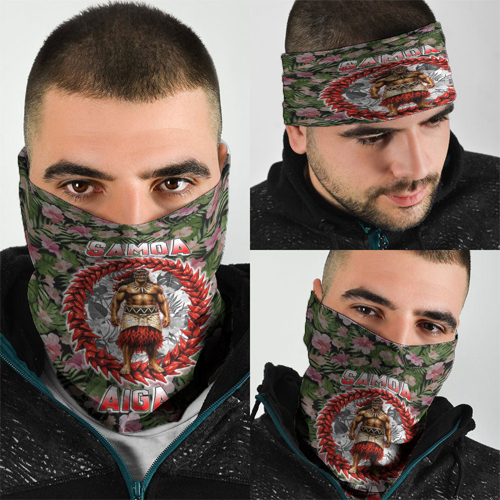 Samoa Aiga Polynesian Neck Gaiter Tropical Floral Hibiscus Pattern Island Heritage TS04 - Polynesian Pride
